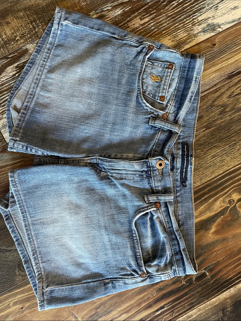 Ralph Lauren Light Blue Denim Women's Shorts - Picture 2 of 7